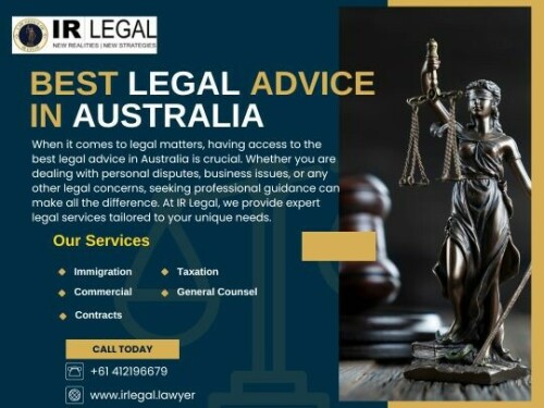 At IR Legal, we specialize in both Tax Lawyer and immigration lawyer Australia, providing expert legal solutions tailored to your unique needs.
Visit Us: https://www.irlegal.lawyer/